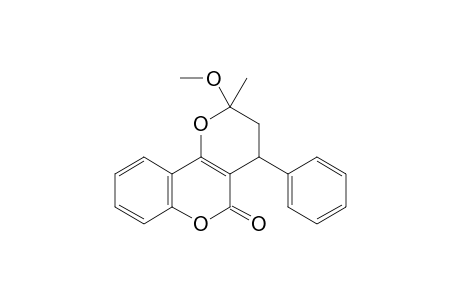 2-METHOXY-2-METHYL-4-PHENYL-3,4-DIHYDRO-2H-PYRANO-[3,2-C]-CHROMEN-5-ONE