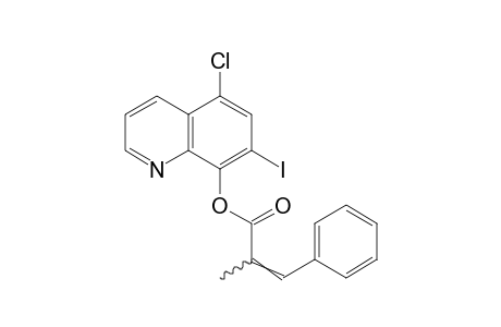 5-chloro-7-iodo-8-quinolinol, alpha-methylcinnamate (ester)