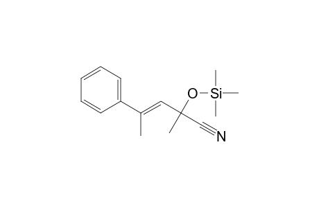 2-Methyl-4-phenyl-2-(trimethylsiloxy)-3-pentennitril