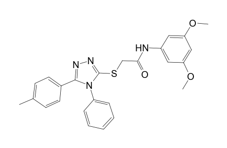 N-(3,5-dimethoxyphenyl)-2-{[5-(4-methylphenyl)-4-phenyl-4H-1,2,4-triazol-3-yl]sulfanyl}acetamide