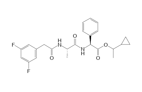 1-Cyclopropylethyl (2S)-({N-[(3,5-Difluorophenyl)acetyl]-L-alanyl}amino)(phenyl)acetate