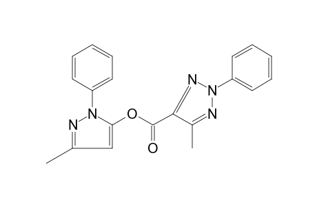 5-methyl-2-phenyl-2H-1,2,3-triazole-4-carboxylic aicd, 3-methyl-1-phenylpyrazol-5-yl ester