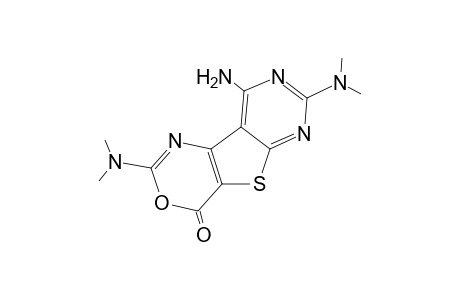 9-Amino-2,7-bis(dimethylamino)-4-H-pyrimido[5',4':4,5]thieno[3,2-d][1,3]oxazin-4-one