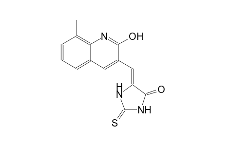 (5Z)-5-[(2-hydroxy-8-methyl-3-quinolinyl)methylene]-2-thioxo-4-imidazolidinone