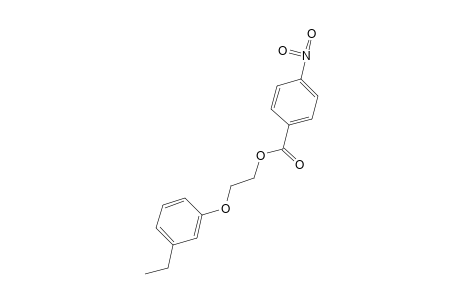 2-(m-ethylphenoxy)ethanol, p-nitrobenzoate