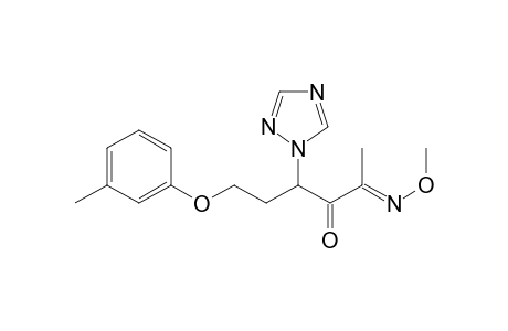2,3-Hexanedione, 6-(3-methylphenoxy)-4-(1H-1,2,4-triazol-1-yl)-, 2-(O-methyloxime)