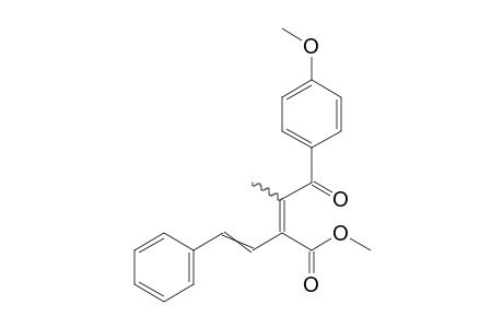 methyl 4-(4-methoxyphenyl)-3-methyl-4-oxo-2-styryl-but-2-enoate