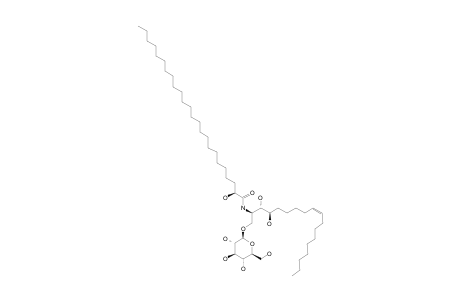 SUMATRANOSIDE;1-O-(BETA-D-GLUCOPYRANOSYL)-(2S,3S,4R)-2N-[(2'R)-2'-HYDROXY-TETRACOSANOYL]-9Z-OCTADECENE-1,3,4-TRIOL