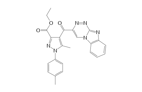 3-[1-(p-Tolyl)-3-ethoxycarbonyl-5-methyl-1H-pyrazole-4-carbonyl][1,2,4]triazino[4,3-a]benzimidazole