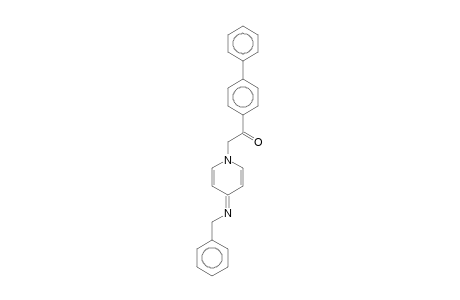 4-(Benzylimino)-1,4-dihydro-1-(4-phenylbenzoylmethyl)pyridine