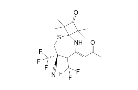 1,1,3,3-TETRAMETHYL-2-OXO-9-(2-OXOPROPYLIDENE)-7,8-BIS-(TRIFLUOROMETHYL)-[5]-THIA-[10]-AZASPIRO-[3.6]-DECANE-7-CARBONITRILE