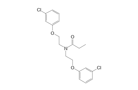 N,N-bis[2-(m-chlorophenoxy)ethyl]propionamide