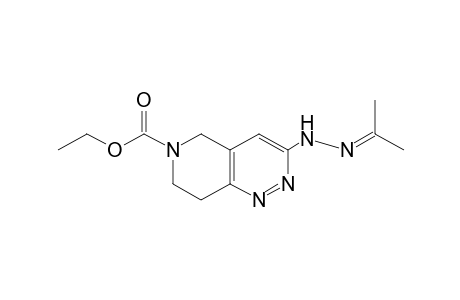 3-(isopropylidenehydrazino)-5,6,7,8-tetrahydropyrido[4,3-c]pyridazine-6-carboxylic acid, ethyl ester