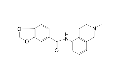 N-(2-methyl-1,2,3,4-tetrahydro-5-isoquinolyl)piperonylamide