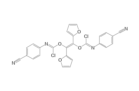 (E)-1,2-Di(2-furyl)vinylene bis[N-(4-cyanophenyl)chloroformimidate]
