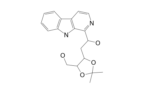 1-(1,5-Dihydroxy-3,4-isopropoxypentyl)-.beta.-carboline