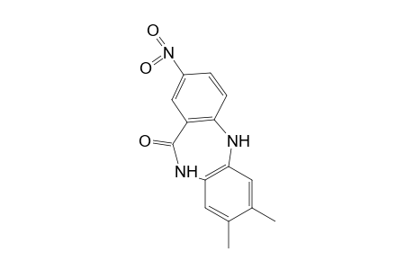 5,10-dihydro-7,8-dimethyl-2-nitro-11H-dibenzo[b,e][1,4]diazepin-11-one