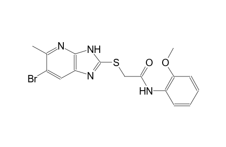 2-[(6-bromo-5-methyl-3H-imidazo[4,5-b]pyridin-2-yl)sulfanyl]-N-(2-methoxyphenyl)acetamide