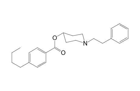 1-(2-Phenylethyl)piperidin-4-yl-4-butyl benzoate