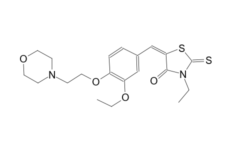 (5E)-5-{3-ethoxy-4-[2-(4-morpholinyl)ethoxy]benzylidene}-3-ethyl-2-thioxo-1,3-thiazolidin-4-one