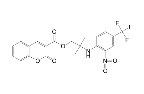 2-OXO-2H-1-BENZOPYRAN-3-CARBOXYLIC ACID, 2-METHYL-2-(2-NITRO-alpha,alpha,alpha-TRIFLUORO-p-TOLUIDINO)PROPYL ESTER