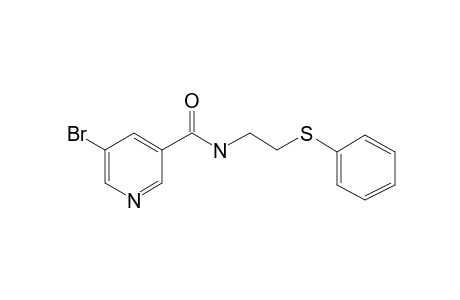 Nicotinamide, 5-bromo-N-(2-phenylsulfanylethyl)-