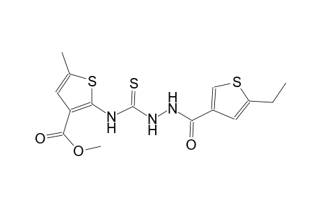 methyl 2-[({2-[(5-ethyl-3-thienyl)carbonyl]hydrazino}carbothioyl)amino]-5-methyl-3-thiophenecarboxylate