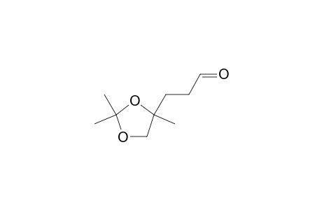 3-(2,2,4-Trimethyl-1,3-dioxolan-4-yl)-propanal