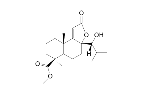 3aR,6S,9aS)-3a-((R)-1-Hydroxy-2-methyl-propyl)-6,9a-dimethyl-2-oxo-2,3a,4,5,5a,6,7,8,9,9a-decahydro-naphtho[2,1-b]furan-6-carboxylic acid methyl ester