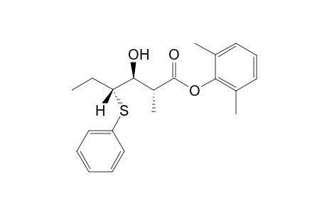 (2,6-dimethylphenyl) (2R,3S,4R)-2-methyl-3-oxidanyl-4-phenylsulfanyl-hexanoate