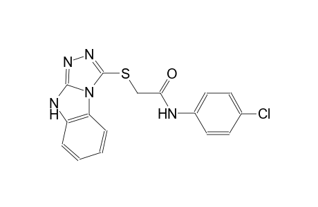 acetamide, N-(4-chlorophenyl)-2-(9H-[1,2,4]triazolo[4,3-a]benzimidazol-3-ylthio)-