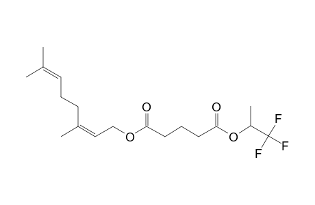 Glutaric acid, 1,1,1-trifluoroprop-2-yl neryl ester