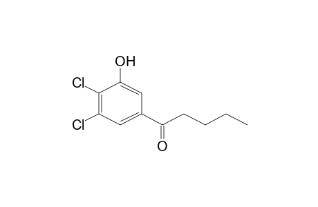 1-(3,4-Dichloro-5-hydroxy-phenyl)-pentan-1-one