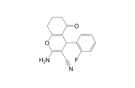 2-amino-4-(2-fluorophenyl)-5-oxo-5,6,7,8-tetrahydro-4H-chromene-3-carbonitrile