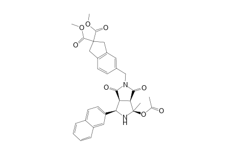 (3aR,4R,6R,6aS)-Dimethyl 5-{[4-(acetyloxy)-4-methyl-6-(2-naphthyl)-1,3-dioxohexahydropyrrolo[3,4-c]pyrrol-2(1H)-yl]methyl}-1,3-dihydro-2H-indene-2,2-dicarboxylate