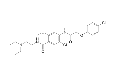 6'-chloro-2-(p-chlorophenoxy)-4'-{[2- (diethylamino)ethyl]carbamoyl}-m-acetanisidide