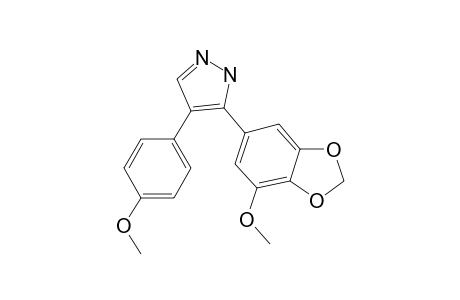 3-(7-Methoxy-2H-1,3-benzodioxol-5-yl)-4-(4-methoxyphenyl)-2H-pyrazole