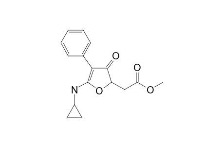 2-[5-(cyclopropylamino)-3-keto-4-phenyl-2-furyl]acetic acid methyl ester