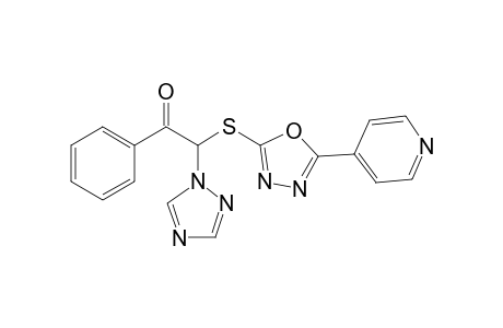 .omega.-[5-(4-Pyridyl)-1,3,4-oxadiazol-2-thio]-.omega.-(1H-1,2,4-triazol-1-yl)acetophenone