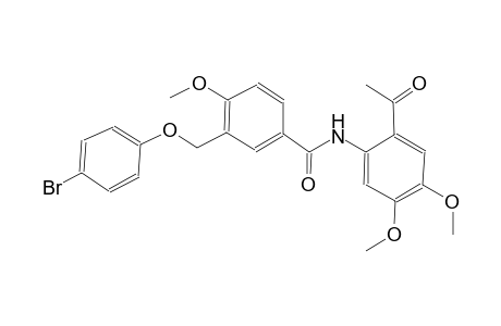 N-(2-acetyl-4,5-dimethoxyphenyl)-3-[(4-bromophenoxy)methyl]-4-methoxybenzamide