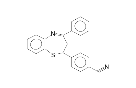 2-(p-Cyanophenyl)-4-phenyl-2,3-dihydrobenzo[6,7-a]-(1,5)-thiazepine