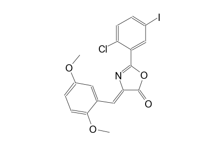 (4Z)-2-(2-chloro-5-iodophenyl)-4-(2,5-dimethoxybenzylidene)-1,3-oxazol-5(4H)-one