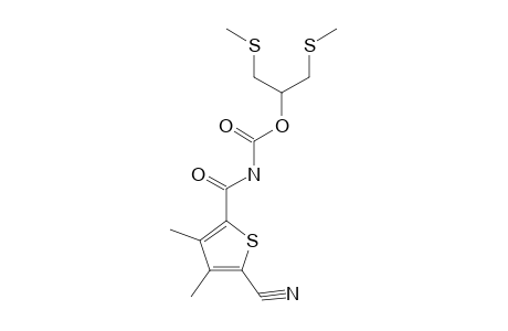 (5-cyano-3,4-dimethyl-2-thenoyl)carbamic acid, 2-(methylthio)-1-[(methylthio)methyl]ethyl ester