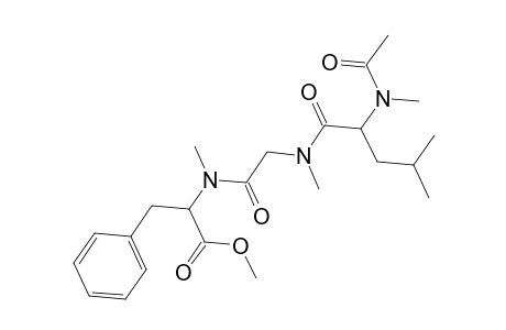 Methyl 2-[([(2-[acetyl(methyl)amino]-4-methylpentanoyl)(methyl)amino]acetyl)(methyl)amino]-3-phenylpropanoate