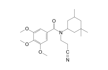 N-(2-cyanoethyl)-3,4,5-trimethoxy-N-(3,3,5-trimethylcyclohexyl)benzamide