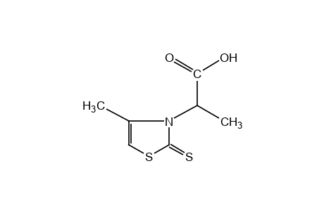 alpha,4-dimethyl-2-thioxo-4-thiazoline-3-acetic acid