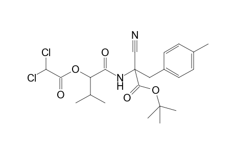 t-Butyl .alpha.-{[2'-(dichloroacetyl)oxy]-3'-methyl-1'-oxobutyl}amino-.alpha.-cyano-(4"-methylphenyl)propanoate