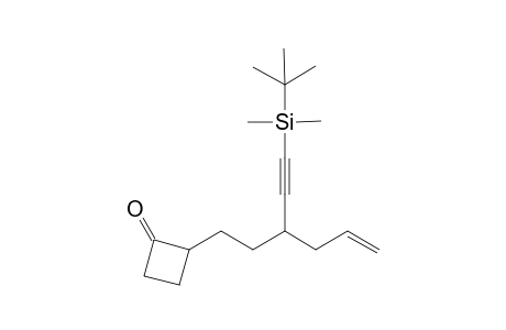 2-[3'-(2''-t-butyldimethylsilylethynyl)hex-5'-enyl]cyclobutanone