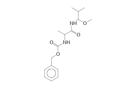 Propanamide, N-(1-methoxy-2-methylpropyl)-2-benzyloxycarbonylamino-