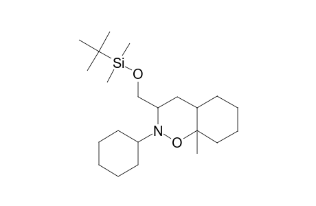 2-Oxa-3-azabicyclo[4.4.0]decane, 4-(t-butyldimethylsilyloxy)methyl-3-cyclohexyl-1-methyl-